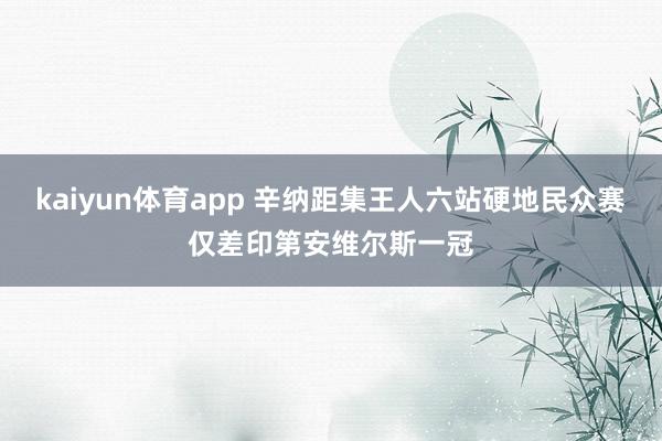 kaiyun体育app 辛纳距集王人六站硬地民众赛仅差印第安维尔斯一冠